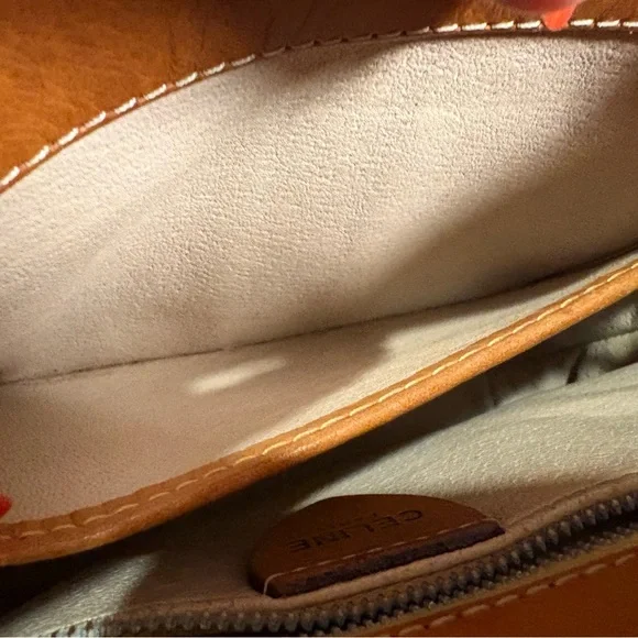 Vintage CELINE Paris Macadam Bucket Bag Brown Monogram Leather Italy 90s  Bag - Picture 12 of 13